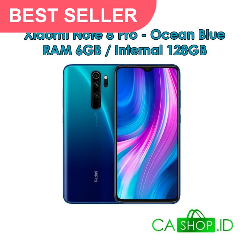 HOTSALE Xiaomi Redmi Note 8 Pro - 6GB 128GB (6/128) - New Original Garansi - Ocean Blue GARANSI