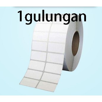

（Ready）Label Barcode 33 x 15 mm 2 Line 1.000pcs/Roll kertas sticker Semicoated dan thermal
