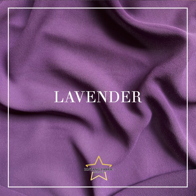 Bahan Kain Ceruti Ceruty Baby doll Premium 1/2 meter-Lavender