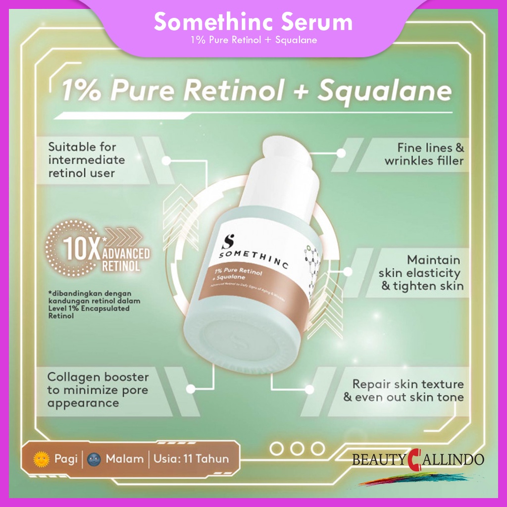 SOMETHINC Skin Solver Serum 1% Pure Retinol + Squalane