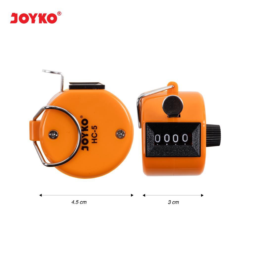 JOYKO WARNA Tasbih Alat Hitung Digital Tanpa baterai 4 Digit Hand Tally Counter