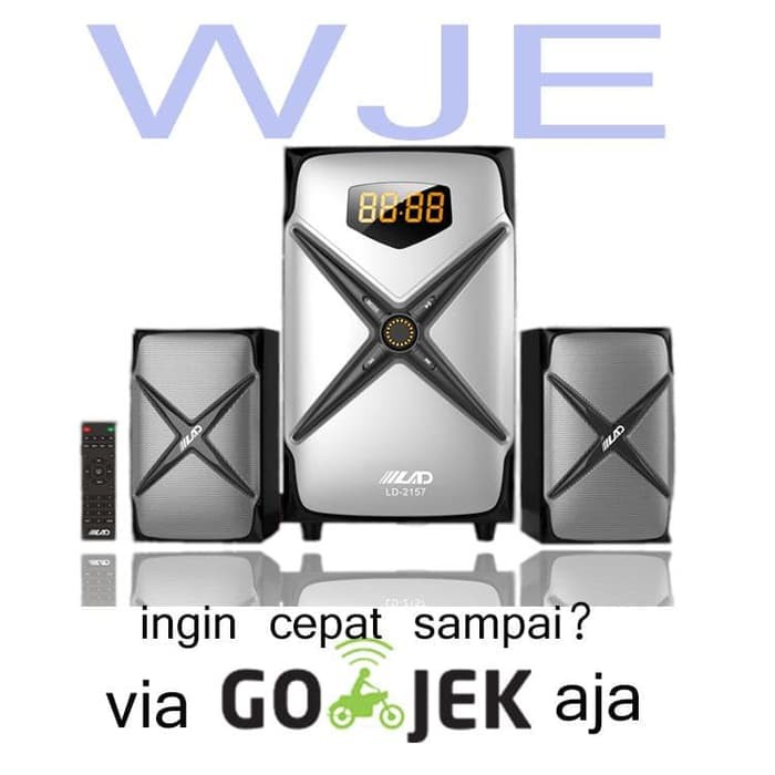 Speaker Active LAD Multimedia 2.1 Lad-2157 Bluetooth - BASS BULAT