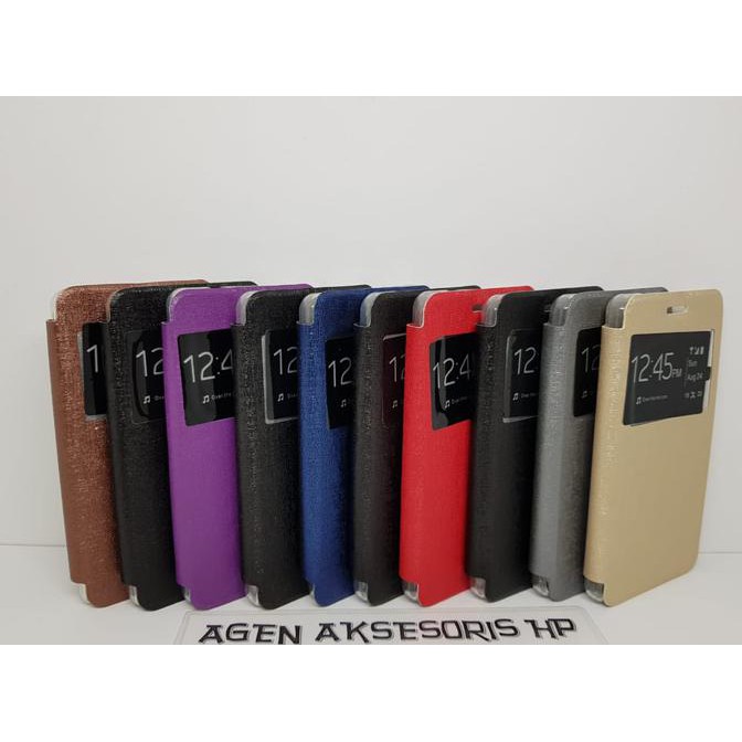 Flipcover UME Andromax R2 / E2 Sarung HP / Leather Case Smartfren