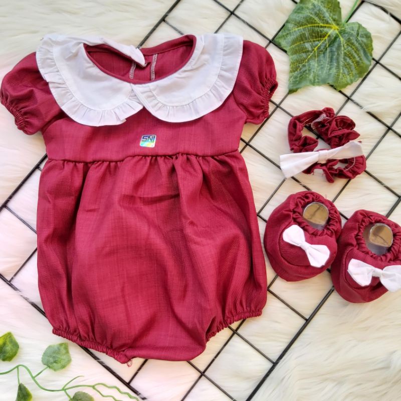 Baju Set Jumper Bayi perempuan / Jumper baby newborn / jumper 0 - 12 bulan set kado baju bayi