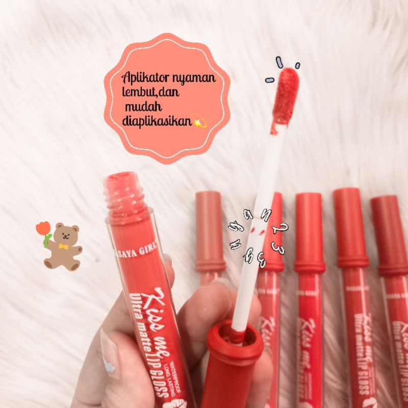 PROMO PER 6 PCS!!!LIP GLOSS KISS ME ULTRA MATTE HASAYA GIRL JH-3759