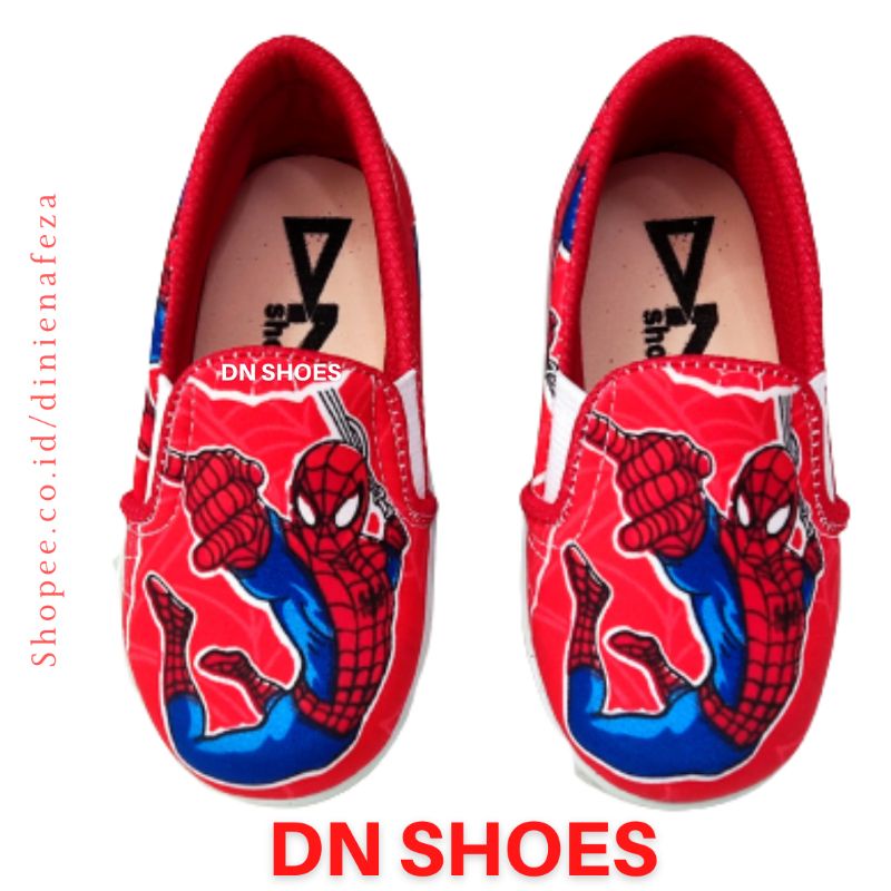 Sepatu Anak Laki-Laki Karakter Laba laba Spiderman Merah