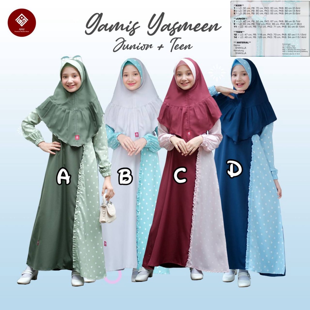 Gamis Yasmeen by ANV