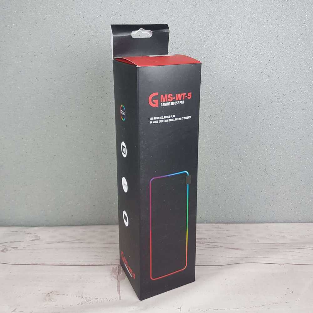 Gaming Mouse Pad Glowing RGB LED 300 x 800 x 4 mm / Mouse Pad Gaming LED Rgb Besar Xl Meja Anti Slip Aesthetic Full Size Lebar Minimalis Polos Panjang Tebal Ukuran Besar / Alas Laptop Leptop Pc Notebook Komputer  / Tatakan Mouse Laptop Gaming Murah Ori