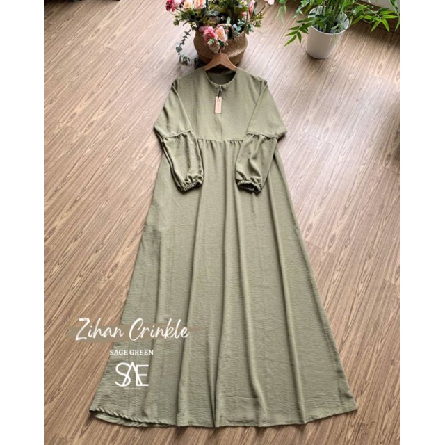 GAMIS ZIHAN CRINKLE BUSUI BY SIMPLY OF AEGEA