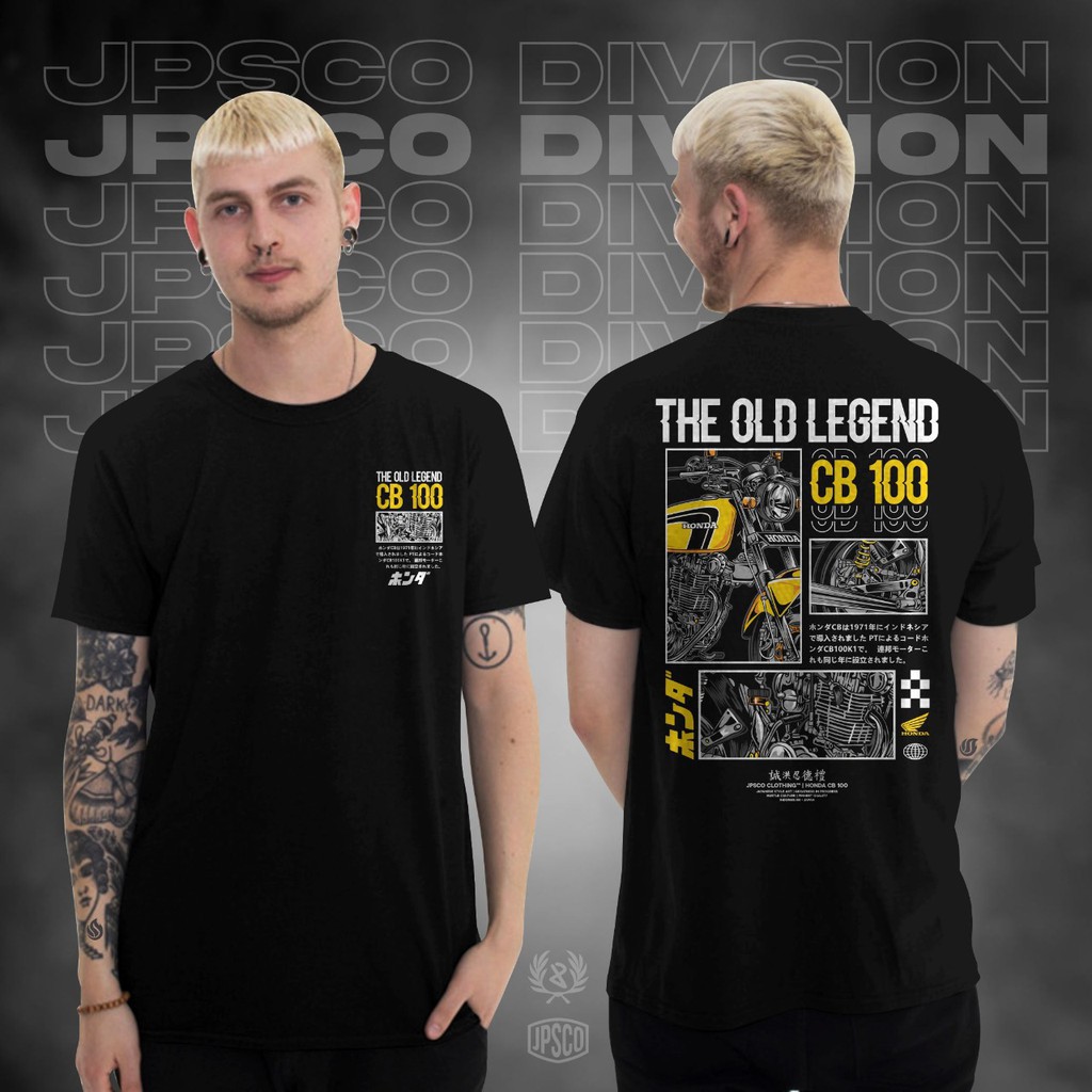 KAOS HONDA CB100 GOLD BAJU PRIA PREMIUM