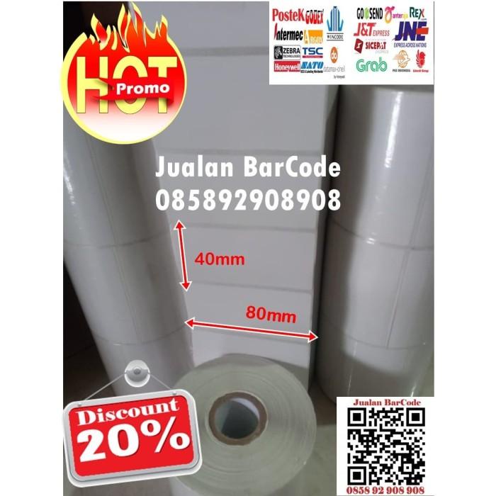 

Stiker Label Semicoated 80X40 | 80 X 40 Isi 1000 Pcs Core 1 Inch