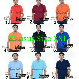 Cuci Gudang  Edoeyy Polo  Shirt XXL Polo  Shirt Cowok Kaos  