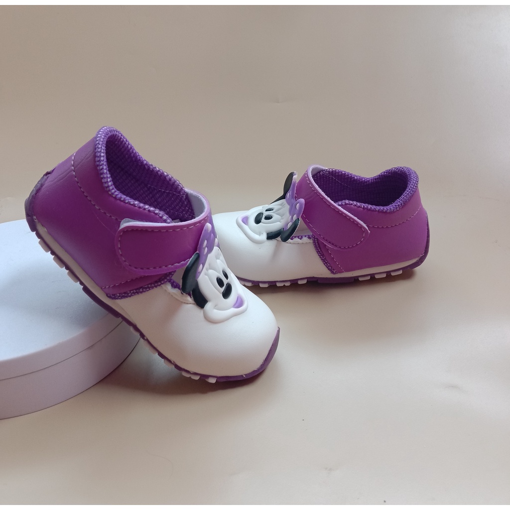 Sepatu anak bunyi bayi perempuan usia 1-3 tahun/sepatu balita murah-mickey2