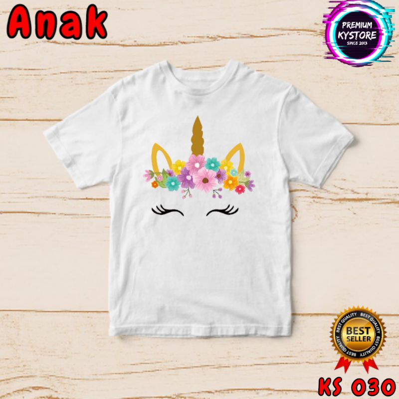 Gratis Nama, Kaos Family motif unicorn anak dan dewasa - kystore