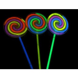 LOLLIPOP CANDY GLOW IN THE DARK / GLOWSTICK PERMEN WARNA WARNI NYALA / CANDY GLOW STICK