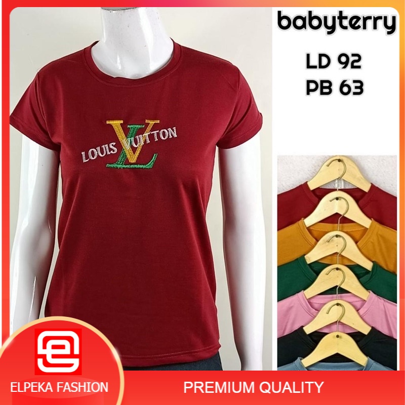 Kaos Bordir O neck Seri 3 Kaos Wanita Murah Grosir