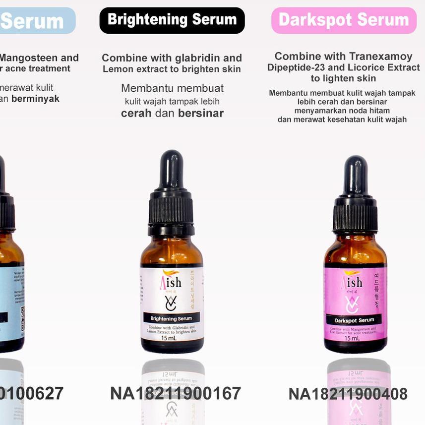 ☆ AISH Serum KOREA ORIGINAL100% BRIGHTENING + ACNE + DARKSPOT SERUM AISH KOREA ☞