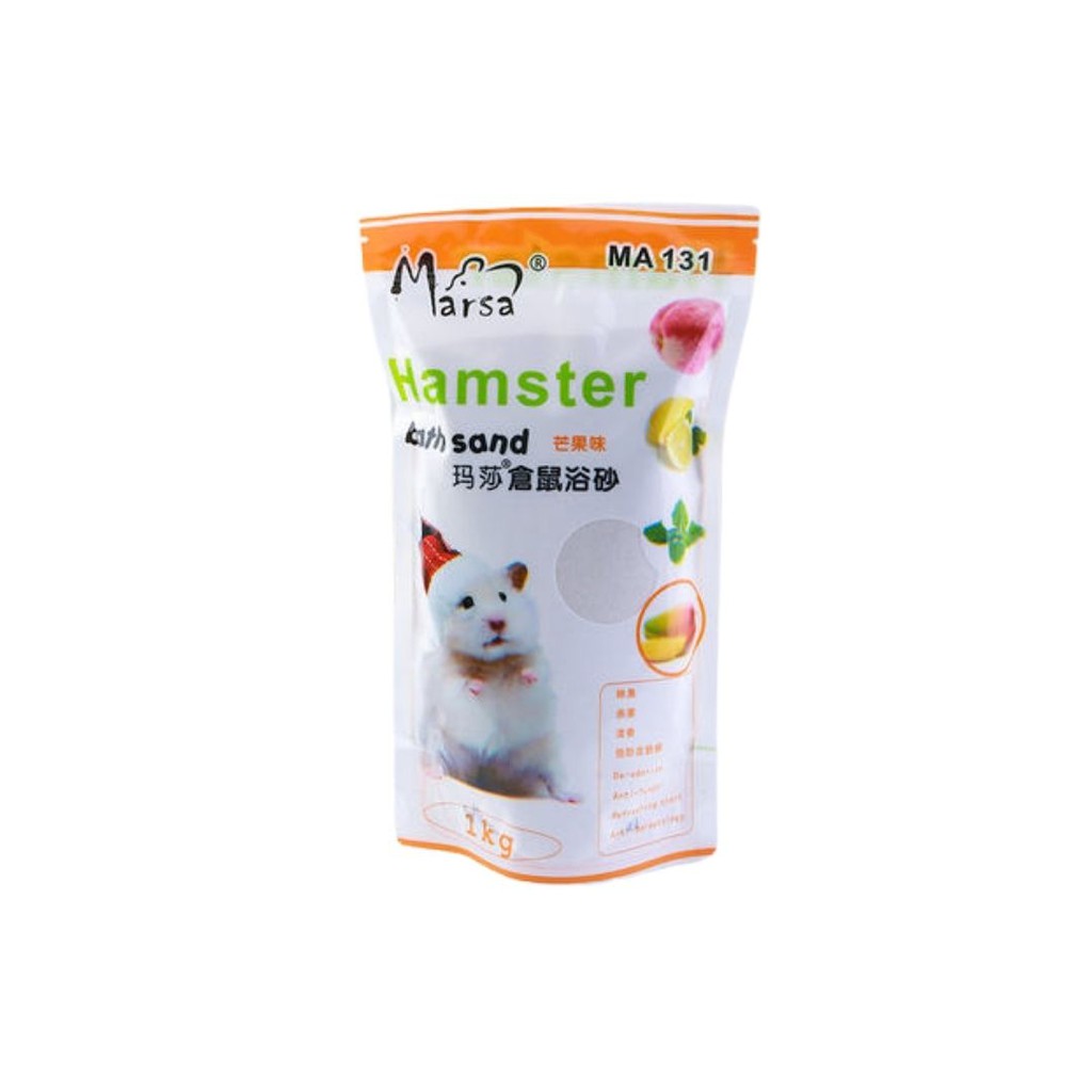 PASIR MANDI HAMSTER  BATHING SAND MANDI 600 GRAM  WANGI BERSIH FEFARM