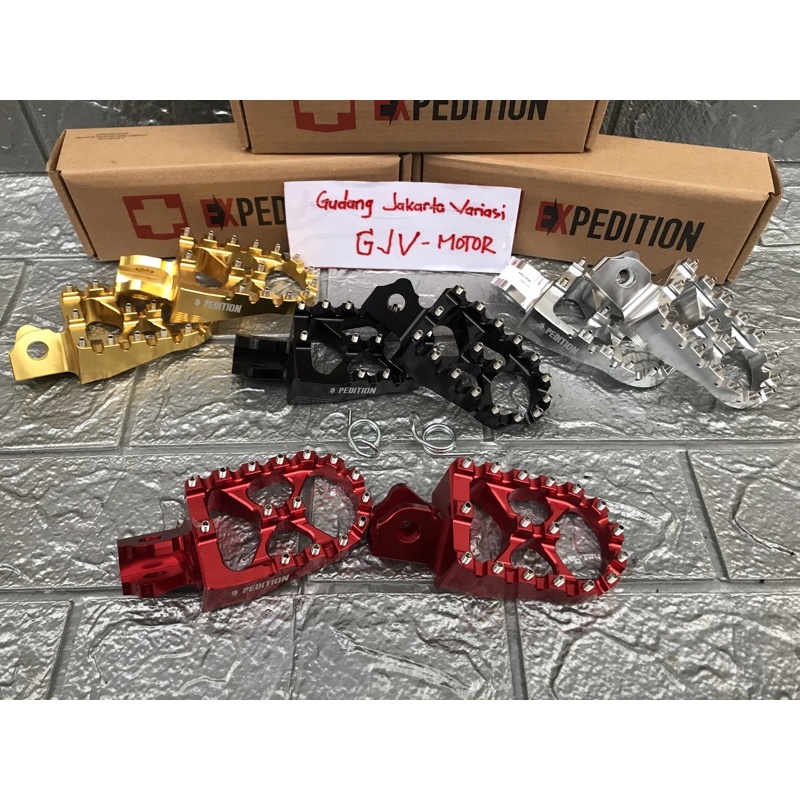 Foot Steps CRF 150 L Expedition Bahan Full Cnc Injakan Kaki Cross crf 150 Expedition