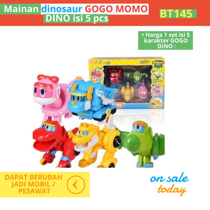Mainan Anak Laki Laki Dino Dinosaurus Cowok Edukasi Karet Mobil Mobilan Pesawat Lego friends BT152