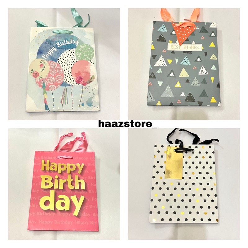 PAPER BAG PAPERBAG MOTIF TAS KERTAS PERNIKAHAN KADO ULANG TAHUN ANAK DEWASA