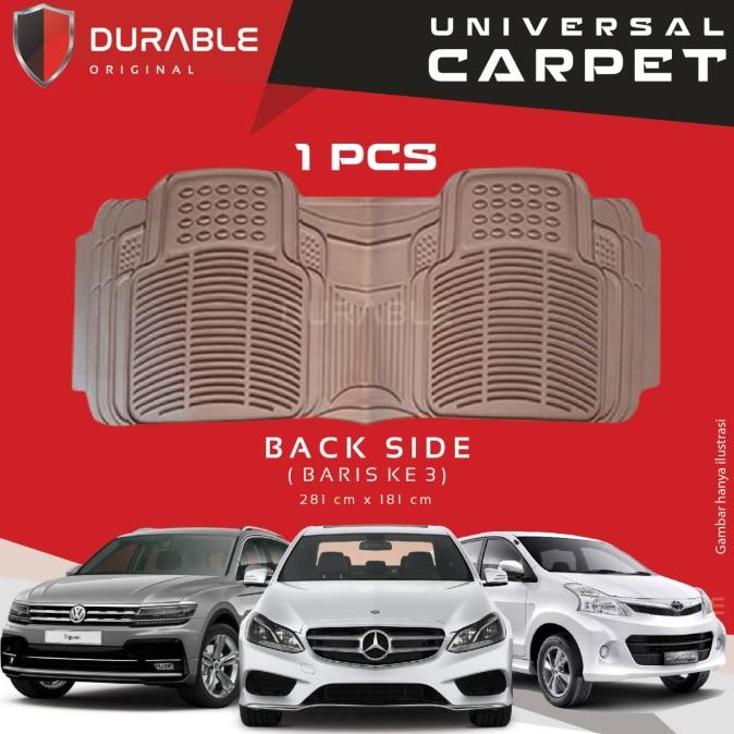 Mitsubishi Xpander Karpet Mobil Karet Pvc Durable 1Pcs Baris 3 Begie Terbaru