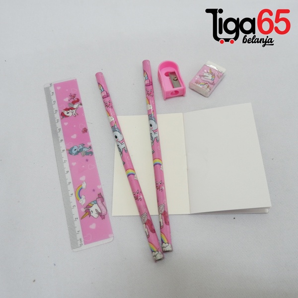 365 STATIONERY SET #40848 Buku &amp; Alat Tulis Anak / Karakter Fancy Gambar Lucu