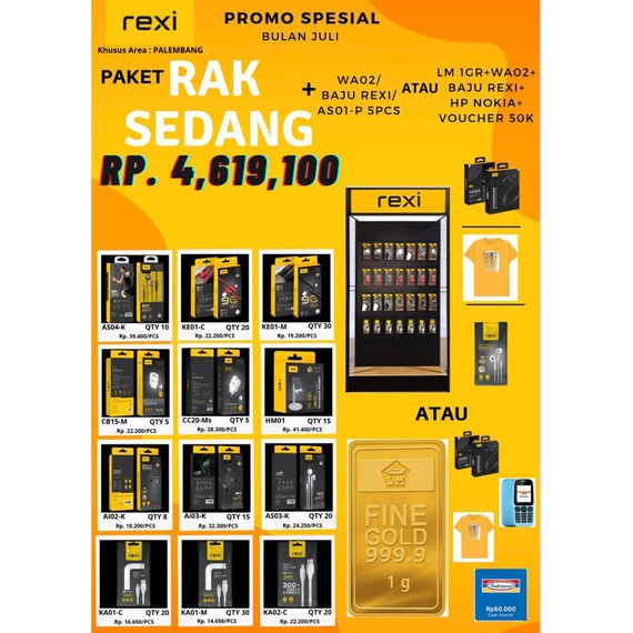 paket acc rexi bonus rak