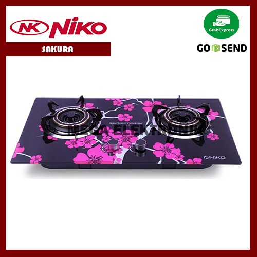 NIKO KOMPOR 2 TUNGKU KACA TANAM SAKURA