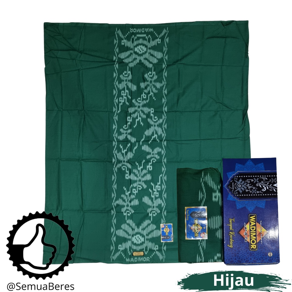 Sarung Wadimor Motif Tumpal Kembang - Kain Tenun Dewasa Pria Laki Cowo Sholat Solat