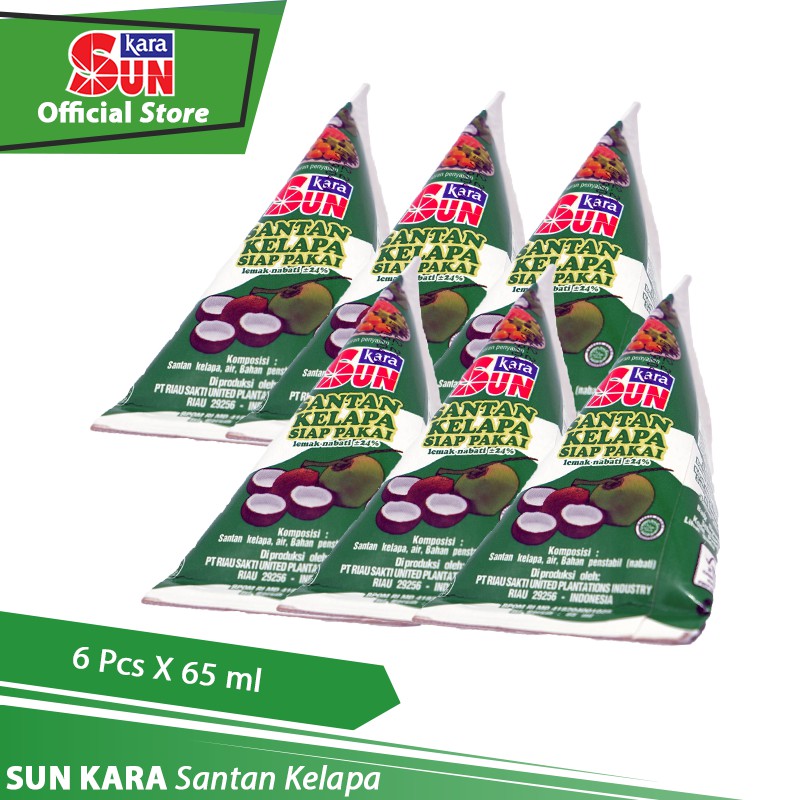 

SUN KARA Santan Kelapa (Coconut Cream) 65 ml x 6 Pcs