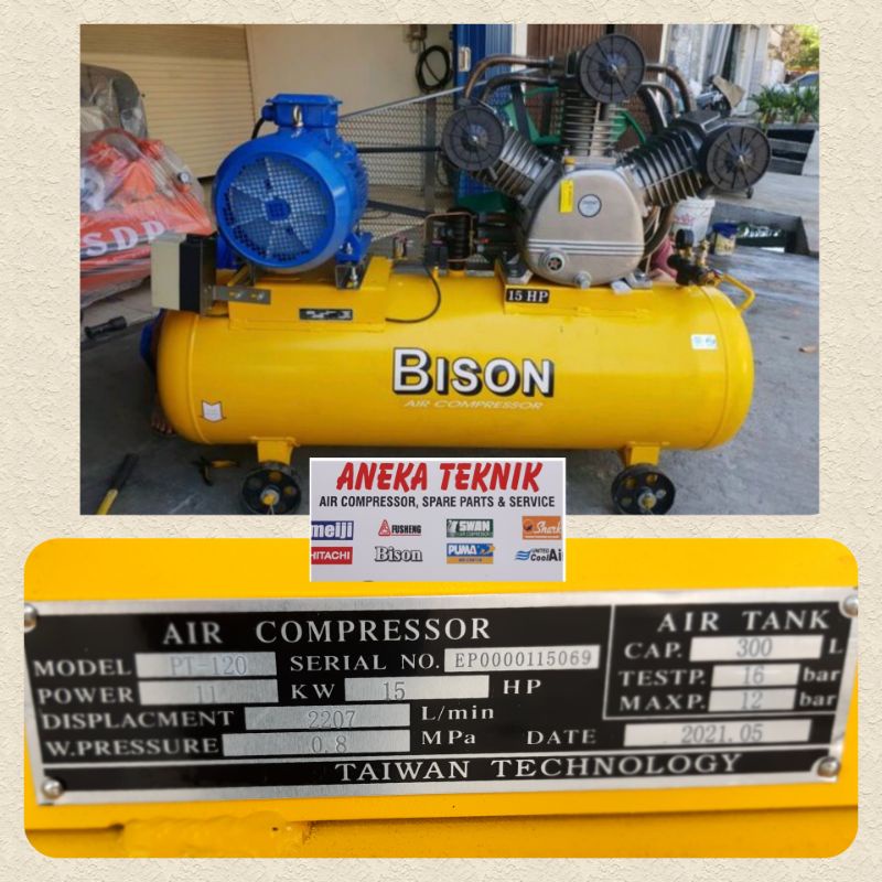 Bison15Hp lengkap electromotor