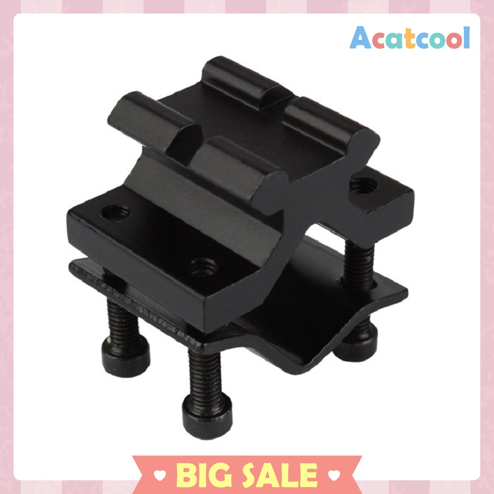 Adjustable Bipod Adapter Barrel Tube Mount Rail for Flashlight Sight Torch