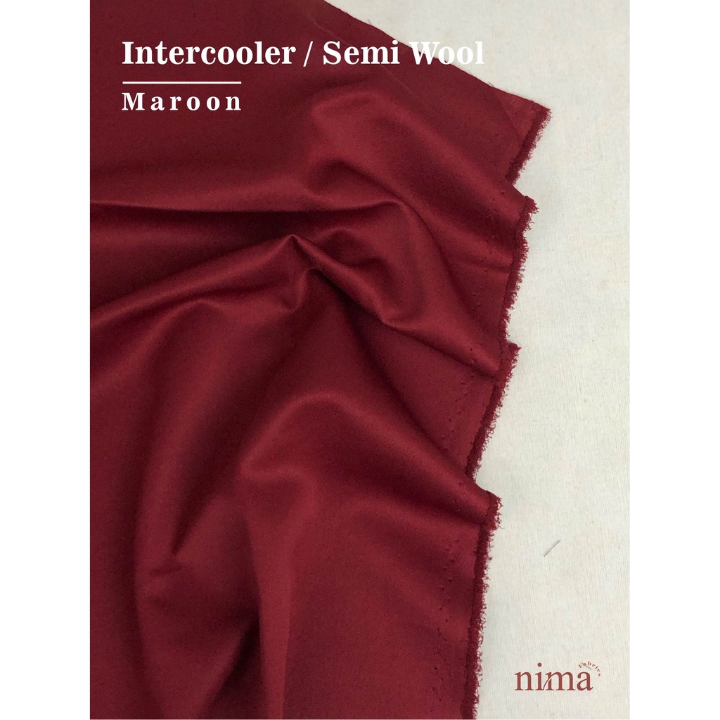 1/2 meter Kain SEMI WOOL Intercooler bahan Jas / celana / seragam dinas (lebar 1,5m)