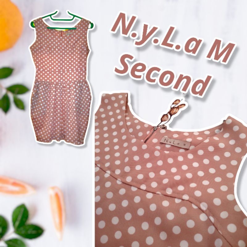 N.y.L.a size M polkadot mini dress second
