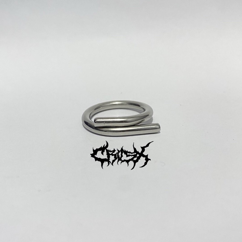 COLLISION RING / CINCIN TIDAK BERATURAN / CINCIN SILVER / COUPLE RING CINCIN COUPLE KOREAN STYLE RING CINCIN STYLE KOREA CINCIN AESTHETIC RING CINCIN TITANIUM CINCIN STAINLESS STEEL CINCIN PRIA CINCIN WANITA HIP HOP PUNK RETRO VINTAGE METAL RING