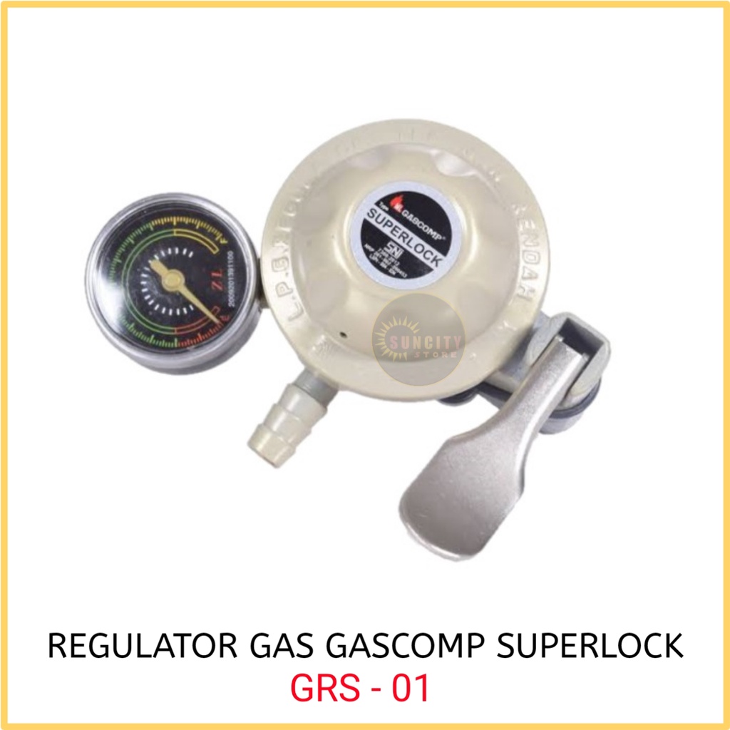 Regulator Gas Tekanan Rendah Gascomp Super Lock GRS-01