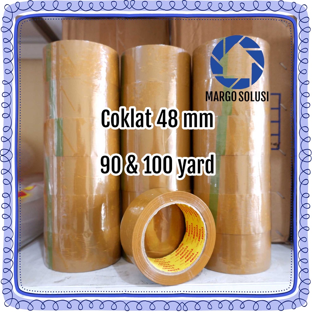 Lakban Bening Lakban Coklat Isolasi Bening Lakban 48 mm 2 inch Selotip isolasi Plakban Tebal packing