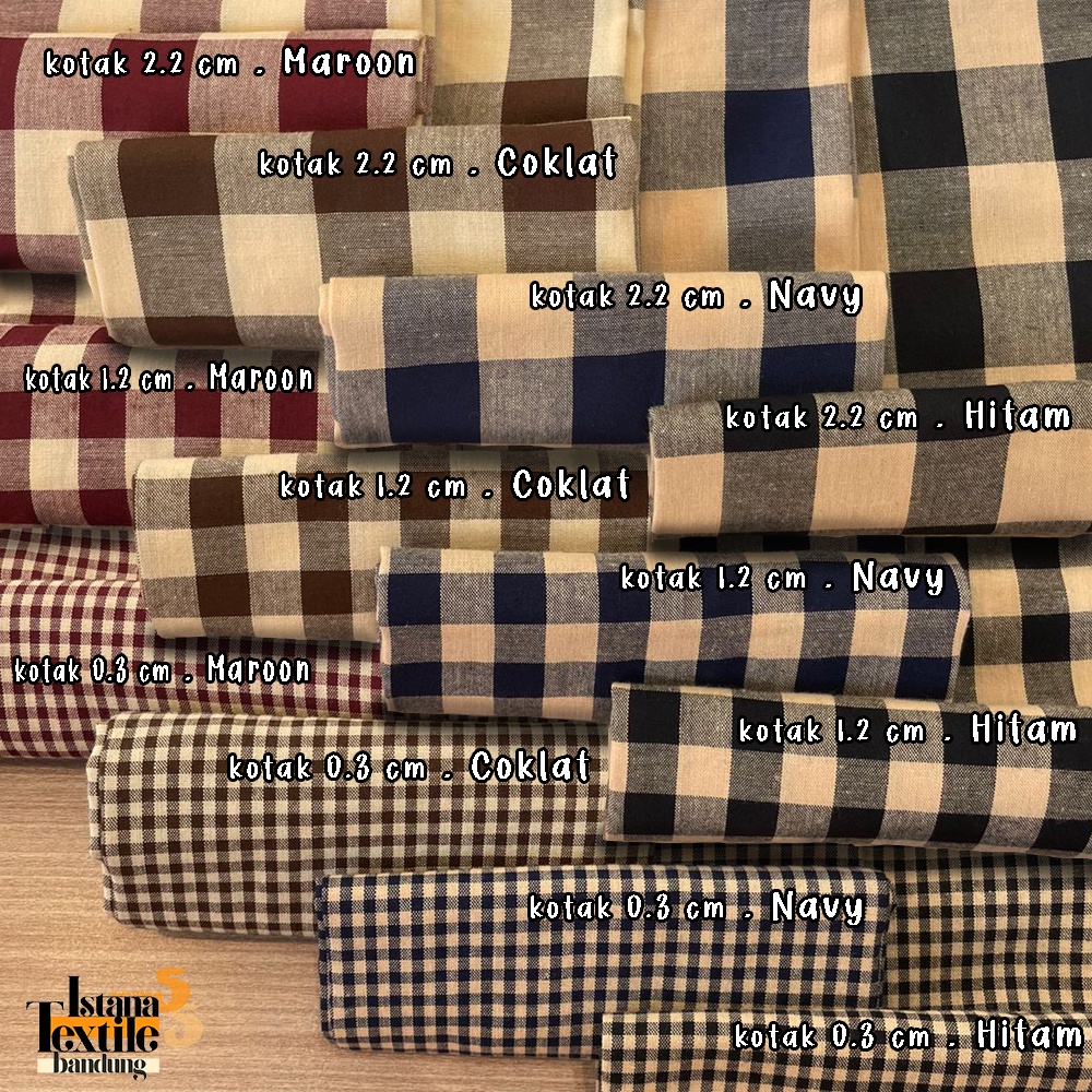 

Katun Yandied dasar warna krem kotak 0.6 x 0.6 cm