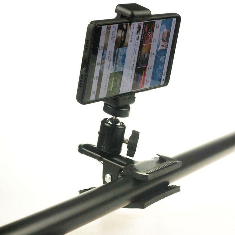 Lanfy Klip Kepala Gitar Alat Musik Multi-Fungsi Desktop Music Holder Siaran Langsung Aksesoris Gitar Bagian Gitar Tripod Klip Head