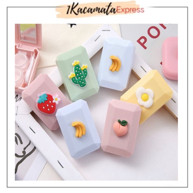 TEMPAT SOFTLENS MINI CASE FLOWER BUNGA