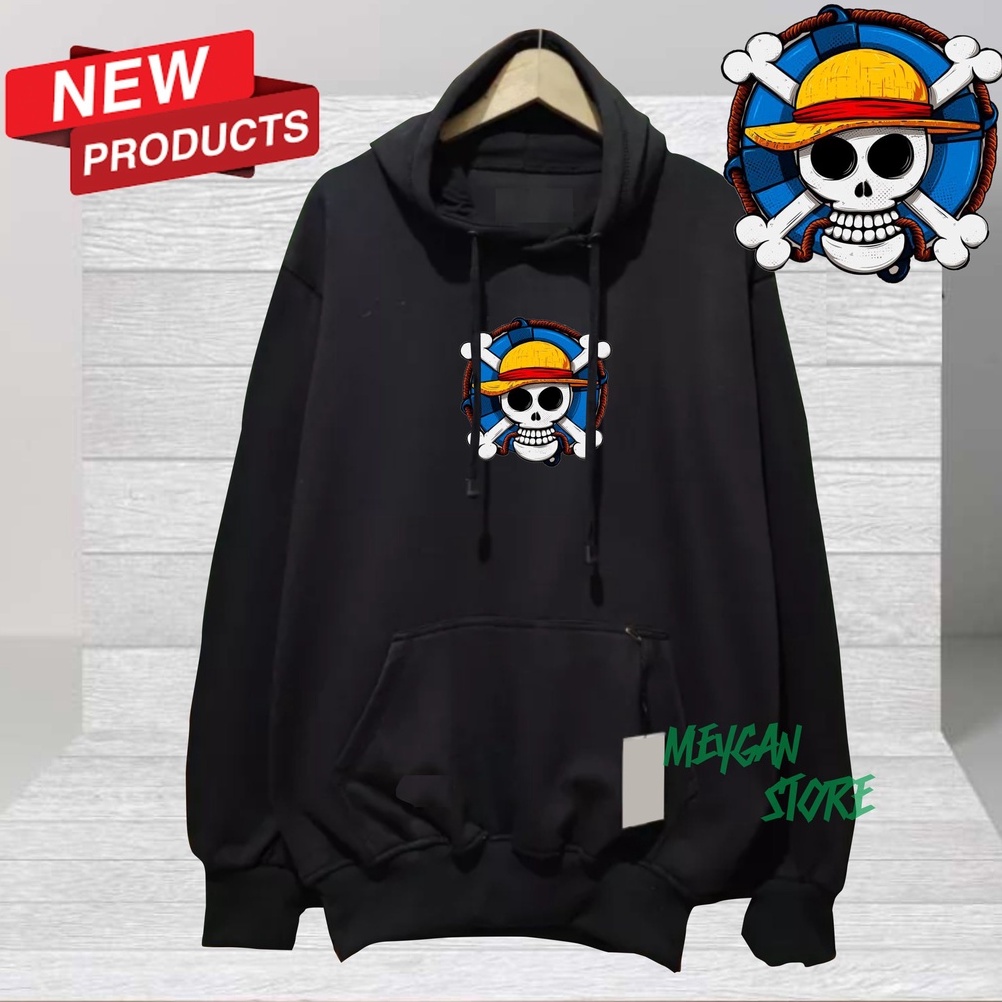 HOODIE ONE PIECE PREMIUM DISTRO ORIGINAL JAKET ONE PIECE PRIA &amp; WANITA BAHAN TEBAL