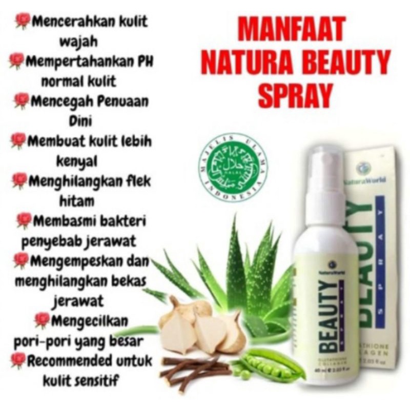 {ORIGINAL 100%} NATURA BEAUTY SPRAY | SPRAY AJAIB SEJUTA MANFAAT |