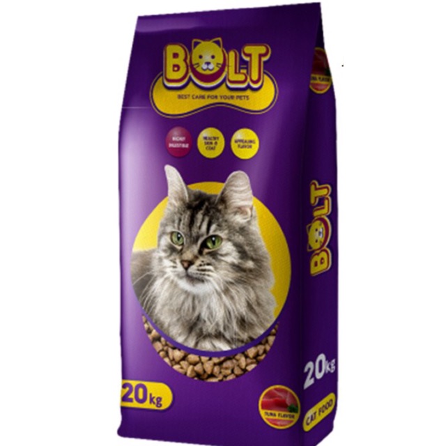 Makanan Kucing Bolt 20kg/Cat Food 20kg-Dry Food cat 20kg