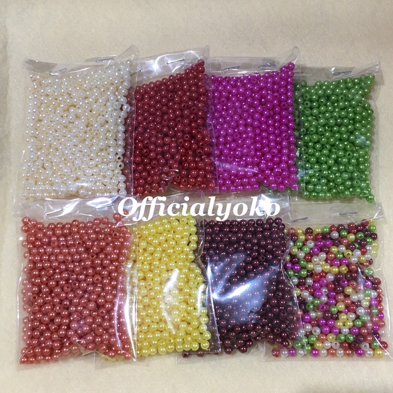 Manik Mutiara Ringan 4mm (15gram)