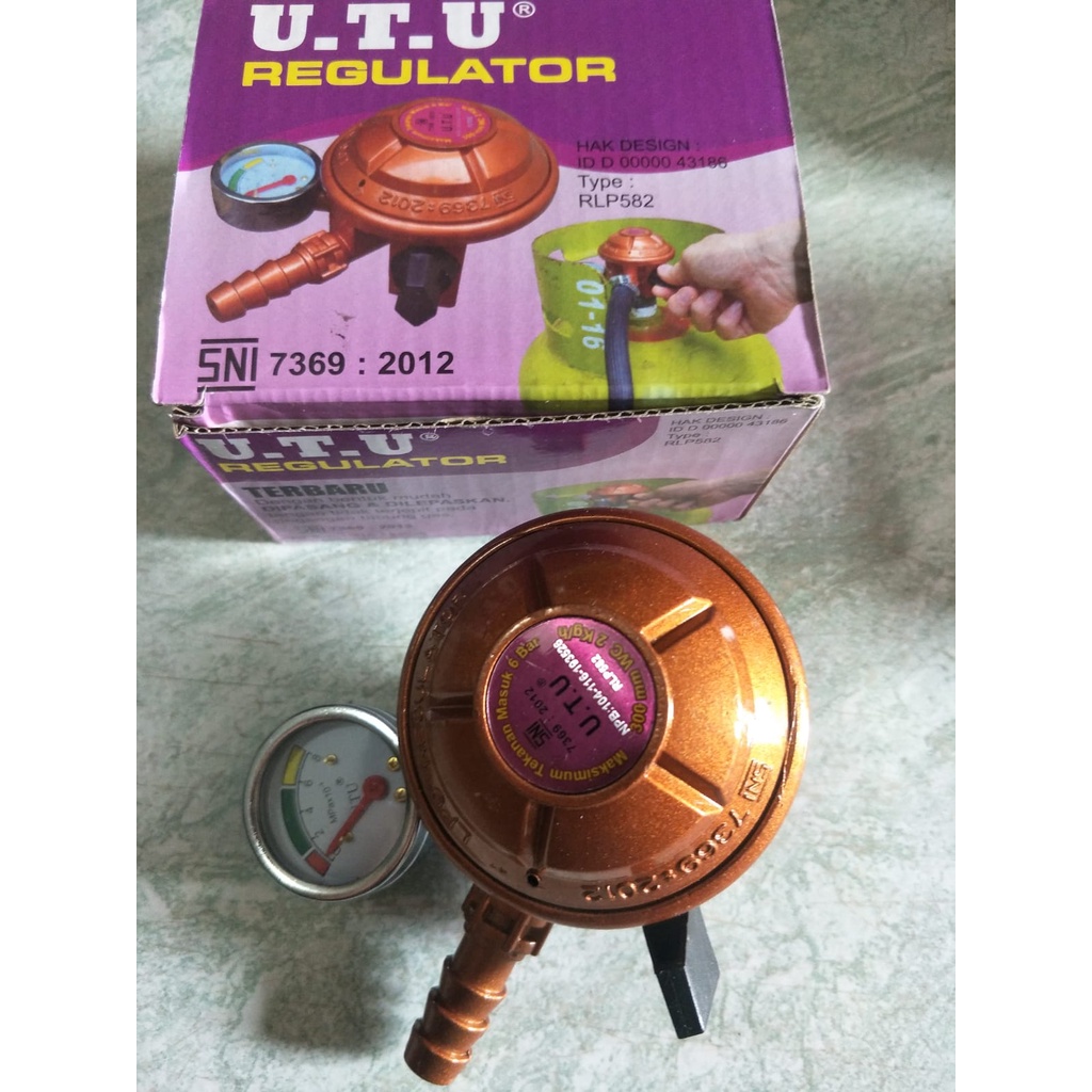 regulator tekanan rendah utu rpl582 - regulator kompor utu