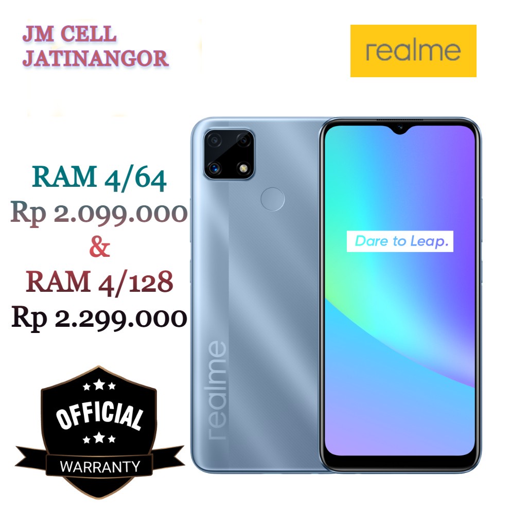 REALME C25 RAM 4/64 RAM 4/128 GARANSI RESMI SELURUH INDONESIA