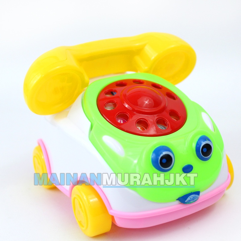 MAINANKEI ANAK MURAH TELEPHONE CAR KRING KRING LT119 TELPON ANAK MOBIL MOBILAN TELPHONE