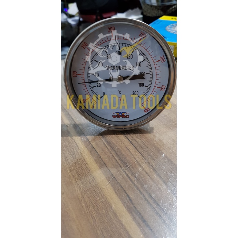 THERMOMETER MODEL PAYUNG/THERMOMETER INDUSTRI WIPRO 4'' 200 DERAJAT