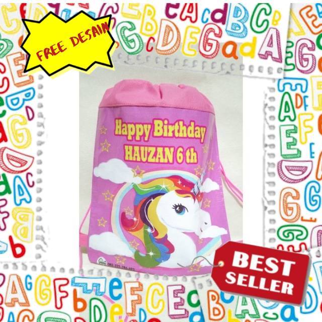 

Unicorn/ tas unicorn / tas ulang tahun / tas LOL / bingkisan ulang tahun